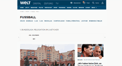 Desktop Screenshot of fussball-blog.welt.de