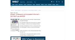 Desktop Screenshot of epaper.welt.de